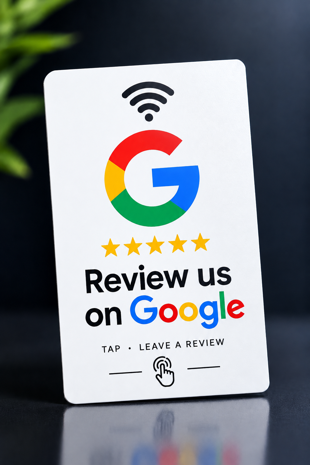 White NFC Google Review Card