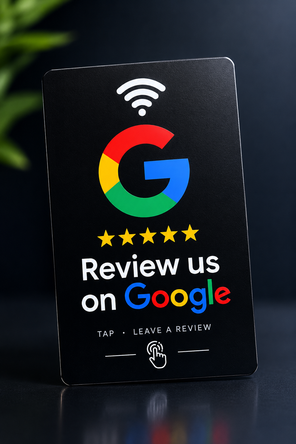 Black NFC Google Review Card